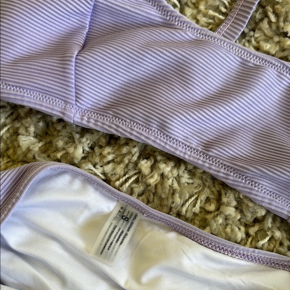 Lavender Ribbed Bikini Set - Picture 4 of 4